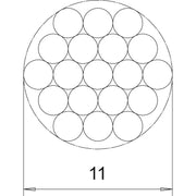 OBO Bettermann - Metallseil Kupferseil S-11-CU SN 19x2,1mm, Cu Sn − 50 Meter