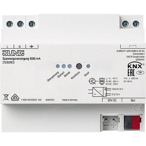 Jung - Bussystem-Spannungsversorgung Spannungsversorgung 21280 REG 1280mA, KNX