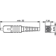 Telegärtner - LWL-Steckverbinder T-SC Stecker SM 100007184 Kabel D:2,6-3,0mm