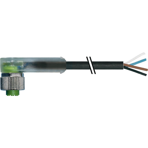 Murrelektronik - Rundsteckverbinder, feldkonfektionierbar (Industriesteckverbinder) Rundsteckverbinder 7000-12421-6342000 M12 Bu.gew.LED,20m − 1 Stück