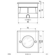 EVN Lichttechnik - Bodeneinbauleuchte LED-Bodeneinbauleuchte 6742540 4000K IP67 alu