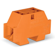 WAGO - Ein- und mehrpolige Klemmenleiste Platzspar. 4-Leiter-Endkl. 262-356 orange − 50 Stück