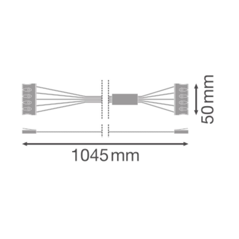 Ledvance - Elektrisches Zubehör/Ersatzteile für Leuchten Durchgangsverdrahtung 1,2m DP 1200 TH-KIT 5x2.5 5x2,5