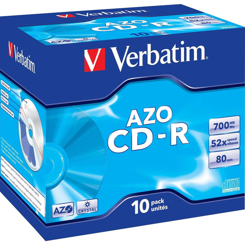 Verbatim - Speichermedium digital CD-R 80min/700MB/52x 43327 (VE10) Jewelcase (10 Disc)