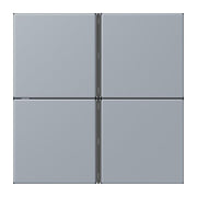 Jung - Abdeckung/Bedienelement für Installationsschalterprogramme Tastensatz 4fach LC 404 TSA 257 gris clair 59