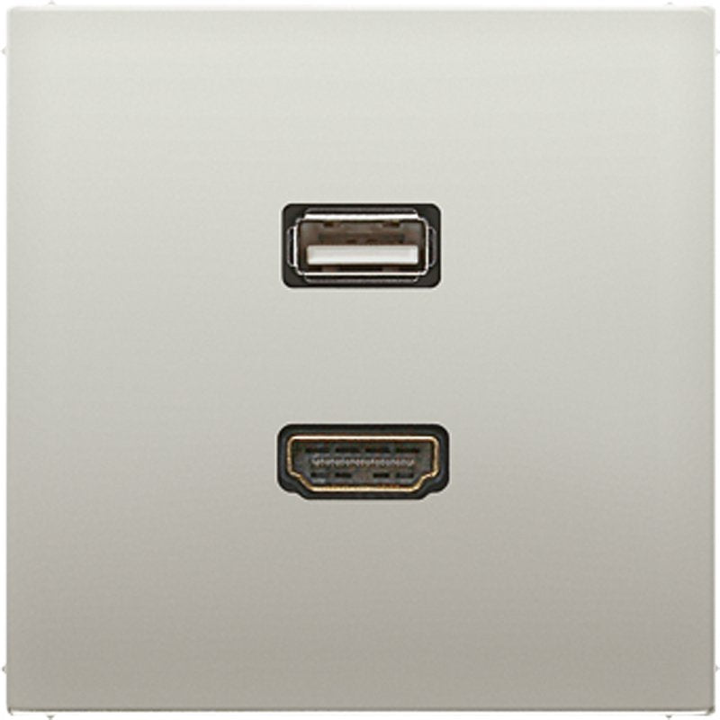Jung - Multifunktions-Anschlussdose Multimedia-Anschluss eds MA ES 1163 HDMI/USB m.Tragring
