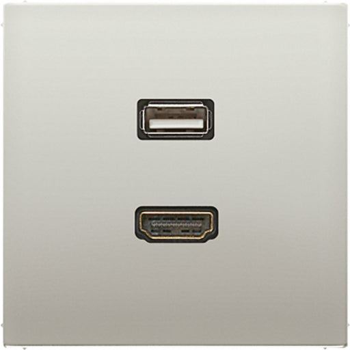 Jung - Multifunktions-Anschlussdose Multimedia-Anschluss eds MA ES 1163 HDMI/USB m.Tragring