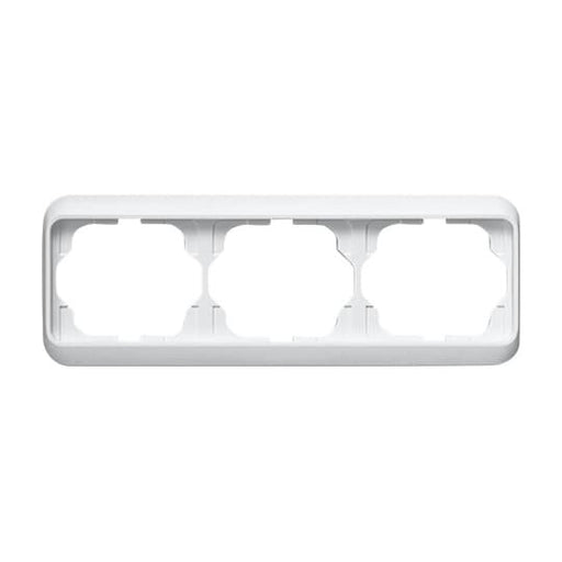 Busch-Jaeger - Abdeckrahmen Rahmen 3-fach 1723-24G studioweiß, waage. − 1 Stück by Busch-Jaeger
