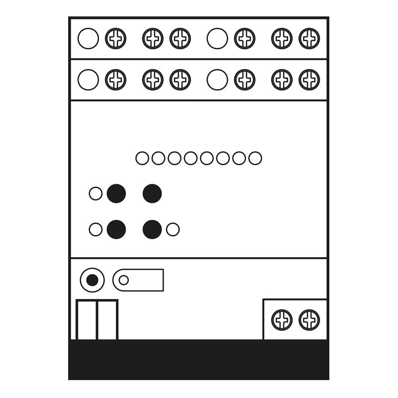 Jung - Bussystem-Jalousieaktor KNX Jalousieaktor 2504 REGHE REG Gehäuse 4TE