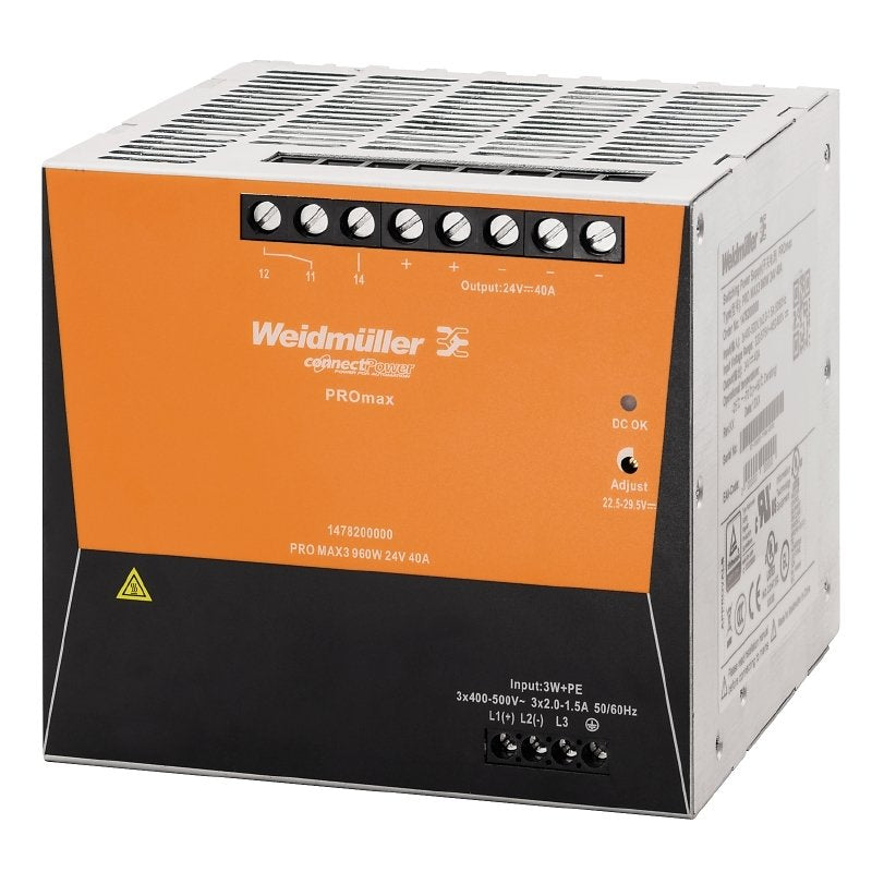 Weidmüller - Gleichstromversorgung Stromversorgung PROMAX3960W24V40A 24V DC, 40A, 960W