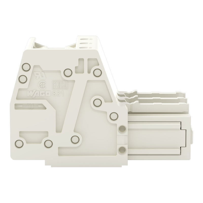 WAGO - Ein- und mehrpolige Klemmenleiste 1-Leiter-Federleiste 831-3103 CAGECLAMP,10mm²,lgr − 48 Stück