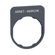 Schneider Electric - Tastenplatte für Befehls- und Meldegeräte Schildträger 40x50mm ZBYFP2166C0 ARRET-MARCHE 30mm