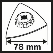 Bosch - Blatt für Oszillierer Starlock Schleifpl 2609256F13 AVZ 90 RT2 Carbide