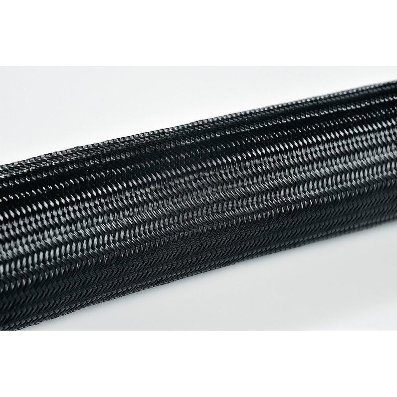 HellermannTyton - Hohlgeflechtschlauch Polyamid Geflechtschlauch 170-40600(100) schwarz − 100 Meter