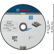 Bosch - Trenn-/Schleifscheibe PRO Metal Trennscheibe, 2608603168 230 x 3 x 22.23 mm