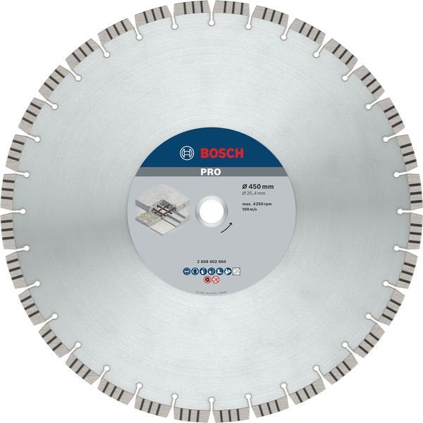 Bosch - Trenn-/Schleifscheibe Diamanttrennscheibe 2608602660 PRO Concrete