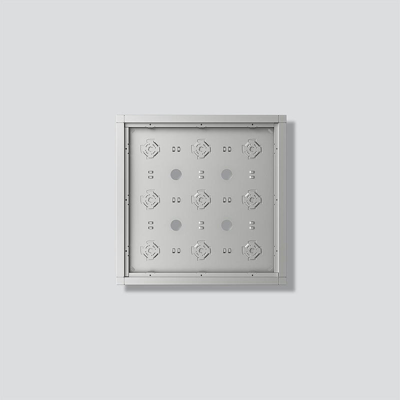 Siedle&Söhne - Montageelement für Türstation Gehäuse-Aufputz GA 612-3/3-01 SM Silber-Metallic