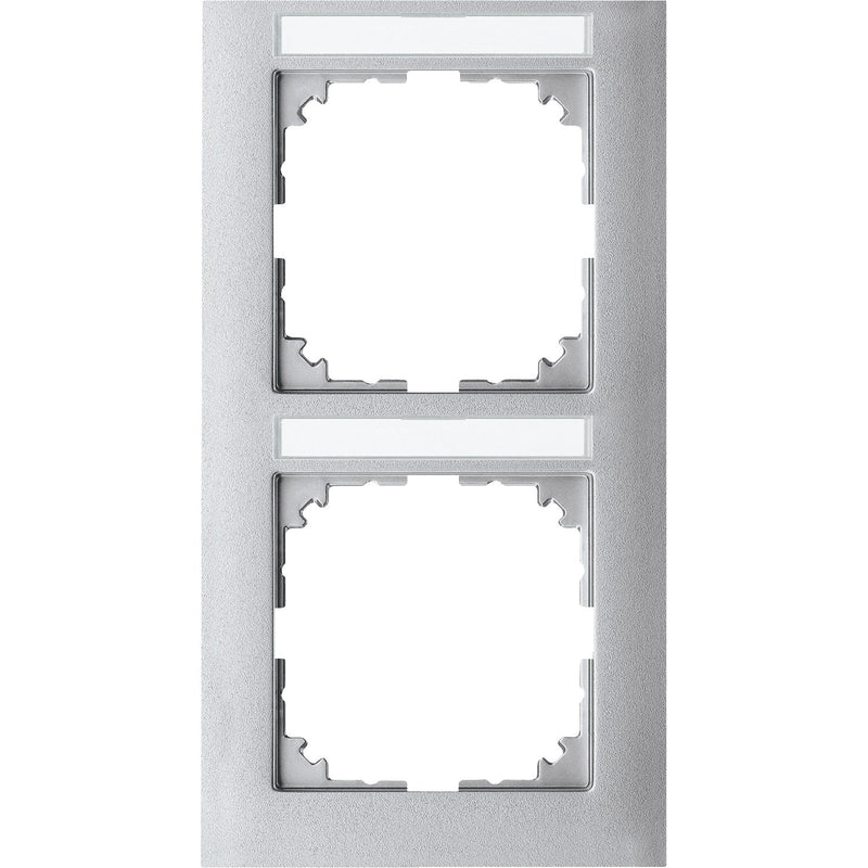 Merten - Abdeckrahmen Rahmen 2-fach MEG4022-3660 aluminium