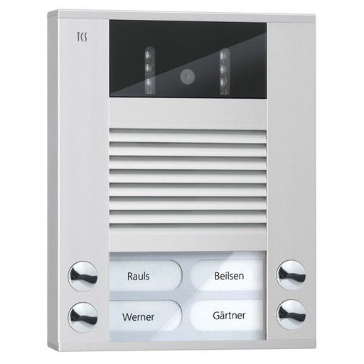 TCS Tür Control - Türstation für Türkommunikation Video color Außenstation AVE14043-0010 4Tast 2reih.AP si
