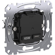 Merten - USB-Spannungsversorgung USB-Ladeeinsatz Typ 1x USB MEG4366-0130 C mit Power-Delivery