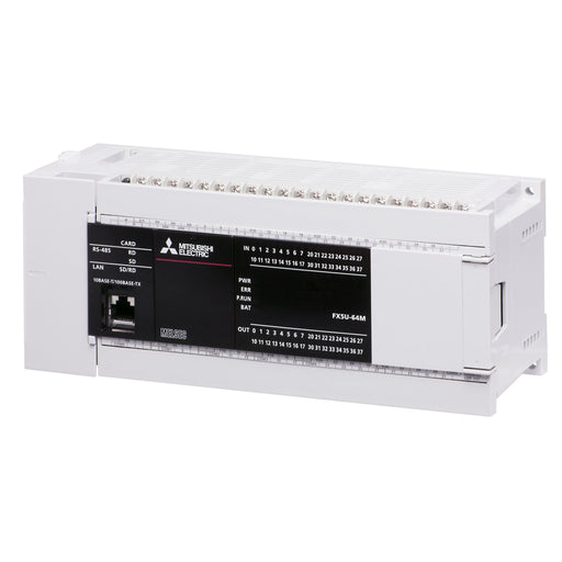 Mitsubishi Electric - SPS-Grundgerät FX5U FX5U-64MR/DS 32E,32A Rel.,2AE,1AA − 1 Stück
