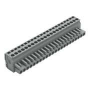 WAGO - Kabelsteckverbinder für Leiterplattensteckverbinder 1-Leiter Federleiste 232-222/026-000 CAGECLAMP 2,5mm²,gr − 10 Stück