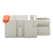WAGO GmbH & Co. KG - Kabelsteckverbinder für Leiterplattensteckverbinder 1-Leiter-Federleiste,Hebel 2721-1104/326-000 PushinCAGECLAMP,lgr − 100 Stück