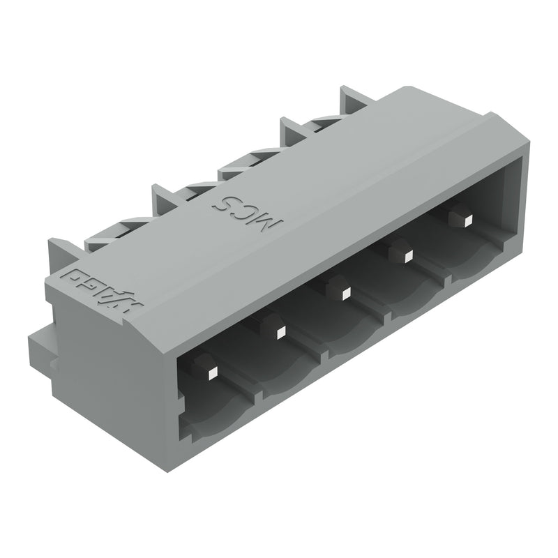 WAGO - Leiterplattensteckverbinder THT-Stiftleiste Lötstift 231-465/001-000 1,2x1,2,abgew.,gr − 200 Stück