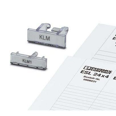 Phoenix Contact - Kabelmarkierungssystem Klemmenleistenmarker KLM + ESL 26X6 +Einlegeschilder − 100 Stück