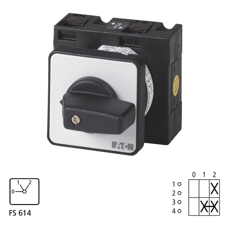 Eaton - Lastschalter Stufenschalter Heizung T3 T3-1-91/E 32A Einbau rastend