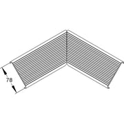 Niedax - Oberteil für Geräteeinbaukanal/Installationssäule Inneneckdeckel PDIK 78 A (1Paar)