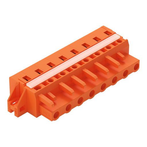 WAGO - Kabelsteckverbinder für Leiterplattensteckverbinder 1-Leiter-Federleiste 231-708/027-000 CAGECLAMP,2,5mm²,or − 25 Stück