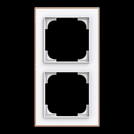 Busch-Jaeger - Abdeckrahmen Rahmen 2-fach 1722-441M mit Dekorring − 1 Stück by Busch-Jaeger
