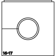 HellermannTyton - Kabelführung für Gehäuse/Schränke Einfachtülle VP-L_16-17 VarioPlate 16-17 mm − 10 Stück