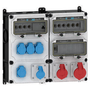 Bals Elektrotech - CEE-Steckdosen-Kombination (IEC 60309) Steckdosen-Kombination 89129 Größe DUO