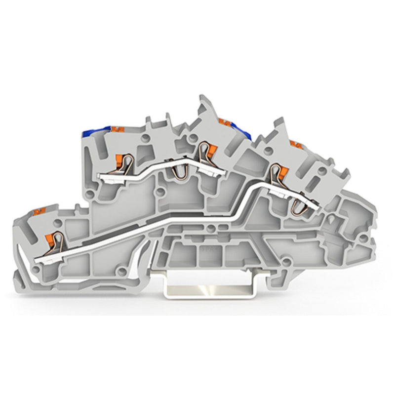 WAGO - Installations-Etagenklemme Installationsetagenklemme 2203-7649 2,5 mm² mit Drücker − 50 Stück