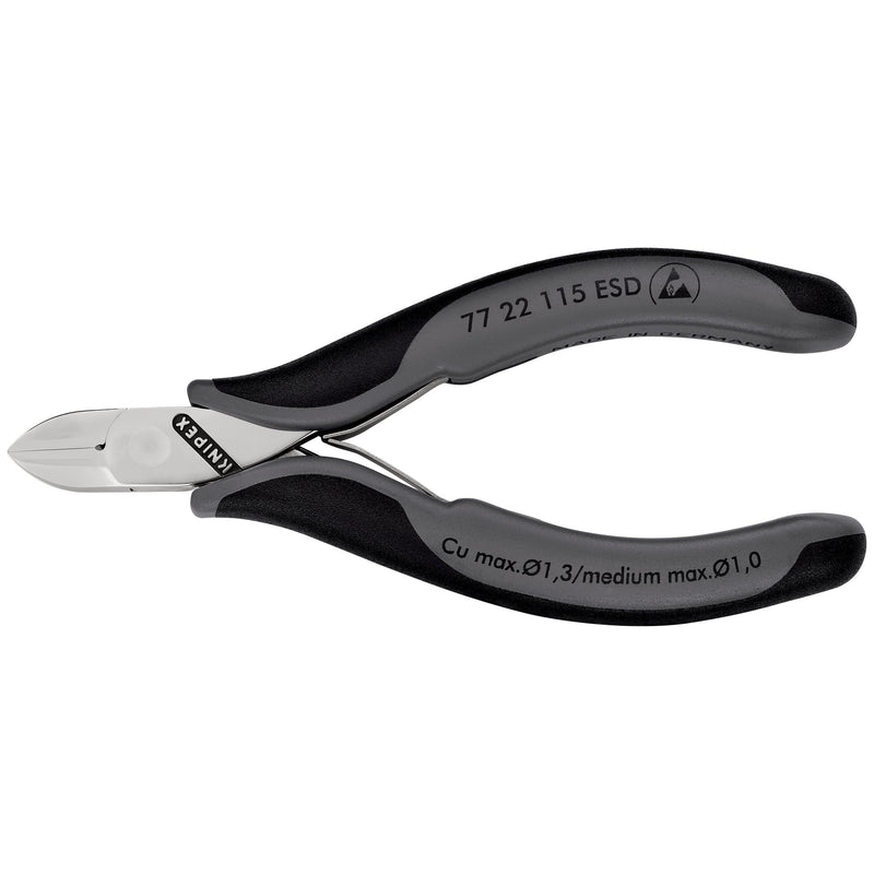 Knipex - Seitenschneider Elektronik-Seitenschneider 77 22 115 ESD ESD, 115mm