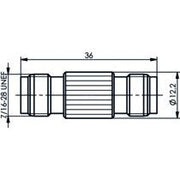 Telegärtner - Koax-Kupplung TNC-Kupplung (F-F) 100023833 Bu-Bu, 50 Ohm − 5 Stück