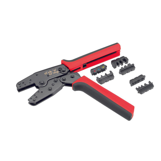 Cimco Werkzeuge - Presswerkzeug Kabelschuhe/Verbinder, Aderendhülsen, Schirmanschluss Presszange 106002 3 Presseinsätze