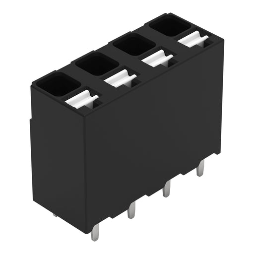 WAGO GmbH & Co. KG - Leiterplattenklemme THR-Leiterplattenklemme 2086-3104 Drücker,1,5mm²,sw − 168 Stück