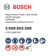 Bosch - Trenn-/Schleifscheibe Diamanttrennscheibe 2608602599 Standard for Stone