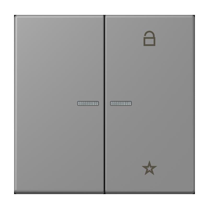 Jung - Bedienelement intelligent eNet Taster Universal 1f. FM LC 1701 203 gris 31 (32011)