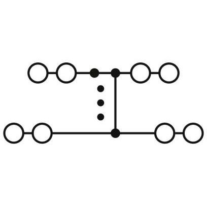 Phoenix Contact - Schutzleiter-Reihenklemme Potenzialverteiler PTRVB 8-FI /BN bis zu 6 mm² − 10 Stück