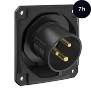 Walther Werke - CEE-Gerätestecker (IEC 60309) CEE NEO Anbaugerätestecker FW732307CC schräg 32A 3P 7h