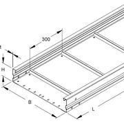 Niedax - Kabelrinne Weitspannkabelrinne WRU 105.600/3 − 3 Meter
