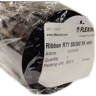 Lapp Zubehör - Ersatzteile für Telefax/Drucker/MFC FLEXIMARK-Farbband-R71- 83259604 55/360-Harz-BK