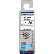 Bosch - Bohrer PRO Metal HSS-G 2608585478 Spiralbohrer 2,6 x