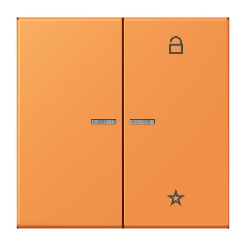 Jung - Bedienelement intelligent eNet Taster Universal 1f. FM LC 1701 225 orange clair (32081)