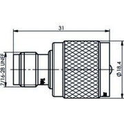 Telegärtner - Koax-Kupplung Adapter TNC-UHF (F-M) 100023858 − 5 Stück