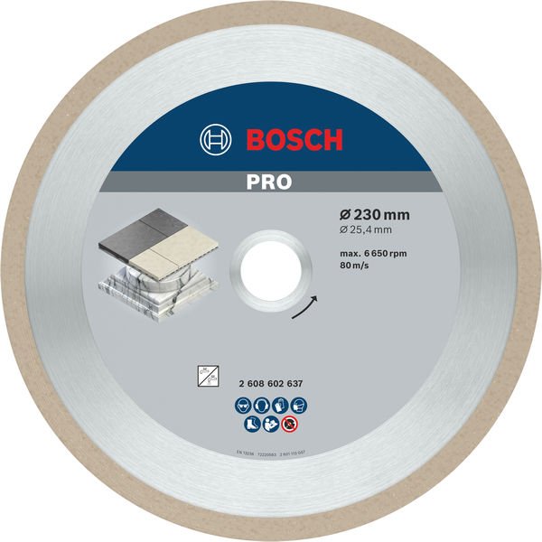 Bosch - Trenn-/Schleifscheibe Diamanttrennscheibe 2608602637 PRO Ceramic